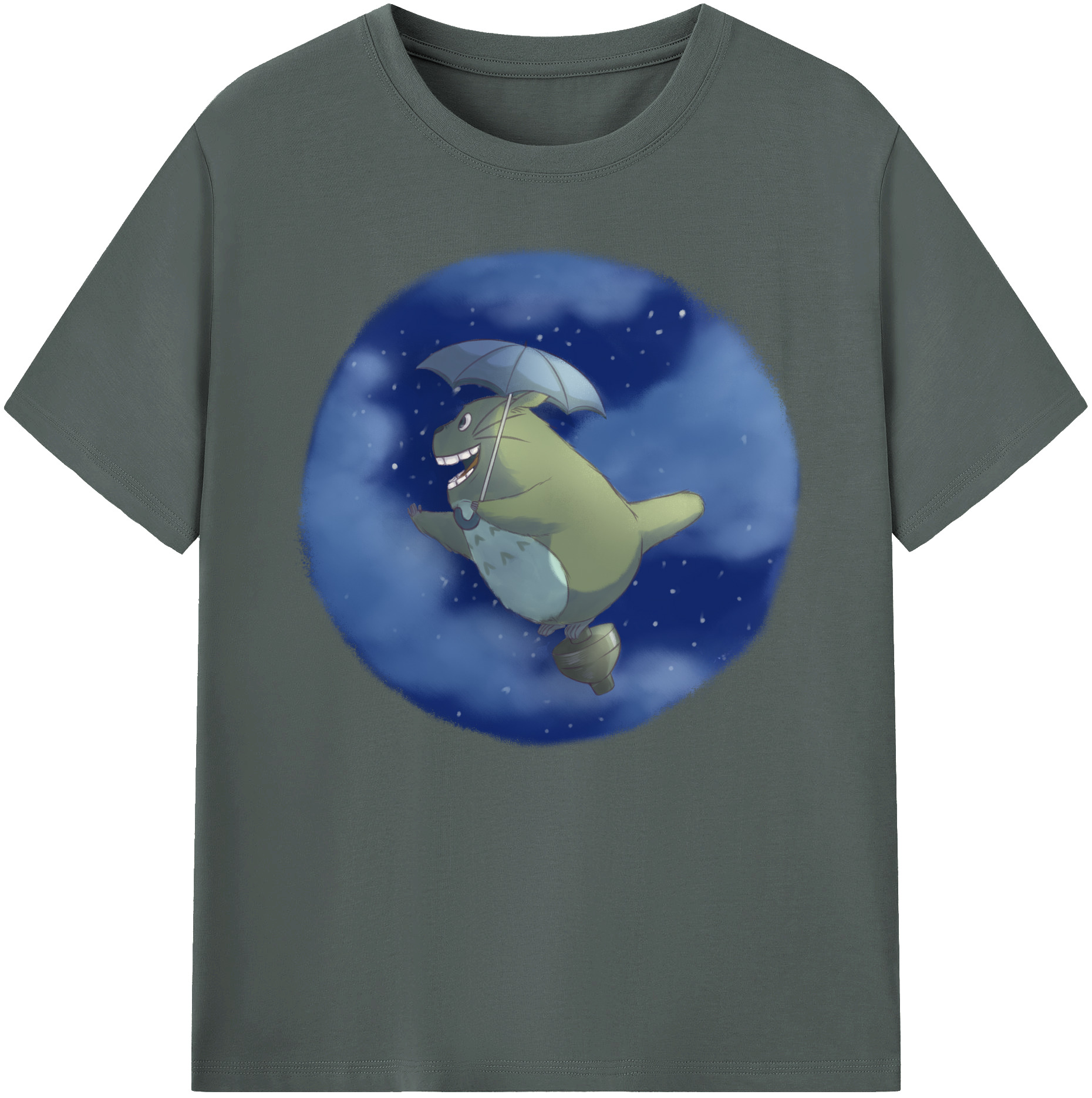 （画像用） となりのトトロ 草壁メイ 草壁サツキ My Neighbor Totoro Satsuki Kusakabe Mei Kusakabe 綿100％ メンズ半袖Tシャツ｜肌触りやわらか＆通気性